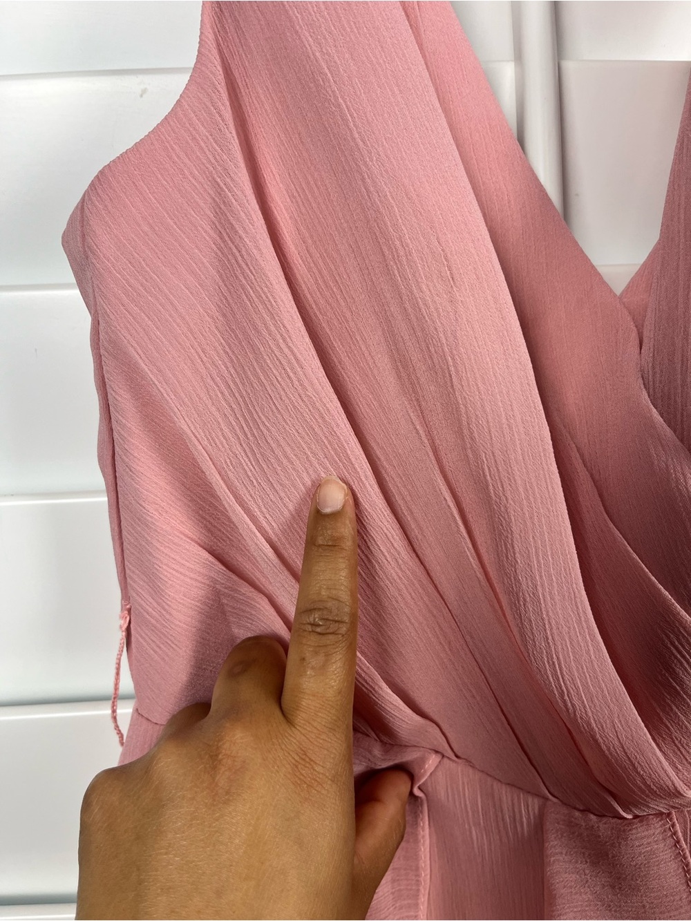 Vera Wang White Blush Pink Chiffon Ruffle Maxi Dress Formal Size 4 - Picture 12 of 14